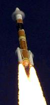 (1)H-2A rocket lifts off, releases mirror ball into orbit